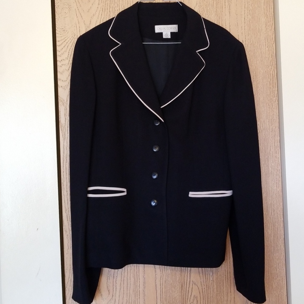 Black suit blazer
